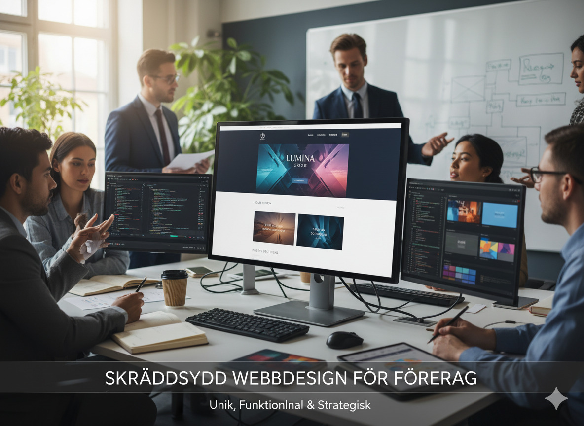 Skräddarsydd webbdesign för företag