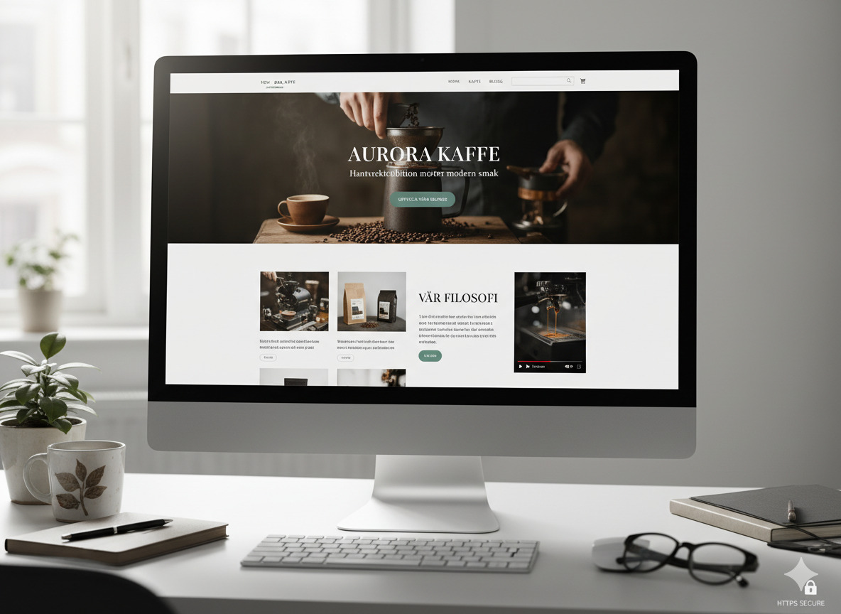 Modern webbdesign för småföretag